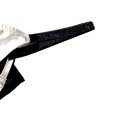thumbnail image 3 of Victoria's Secret White & Black Naughty Nice Ribbon Tie Shine Strap Open Back Panty Medium NWT, 3 of 4