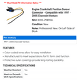 thumbnail image 2 of Engine Crankshaft Position Sensor Connector - Compatible with 1997 - 2005 Chevy Venture 1998 1999 2000 2001 2002 2003 2004, 2 of 2