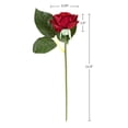 thumbnail image 6 of Pure Garden 36Pc Real Touch Rose Artificial Flowers with Stems (Red), 6 of 6