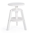 thumbnail image 5 of Guidecraft Adjustable Drafting Wooden Stool-White: Drafting Chair for Kids, 16”-18” Inch Toddler Stool for Kids' Art Studio Furniture | Adjustable Height Chair for Drawing, Painting, and Crafting, 5 of 5