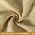 thumbnail image 3 of Ntbay 2 Pack 100% French Natural Linen Pillowcases, Yarn Dyed Washed Pillow Cases with Envelope Closure, Queen, 20 x 30 Inches, Turmeric, 3 of 5