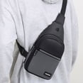 thumbnail image 6 of Tgbvmt Sling Bag For Men Women Oxford Cloth Shoulder Backpack Chest Bag With Earphone Hole Water-Resistant Adjustable Strap For Hiking Camping Outdoor Trip Daily Commute Travel Daypack Accessory, 6 of 6