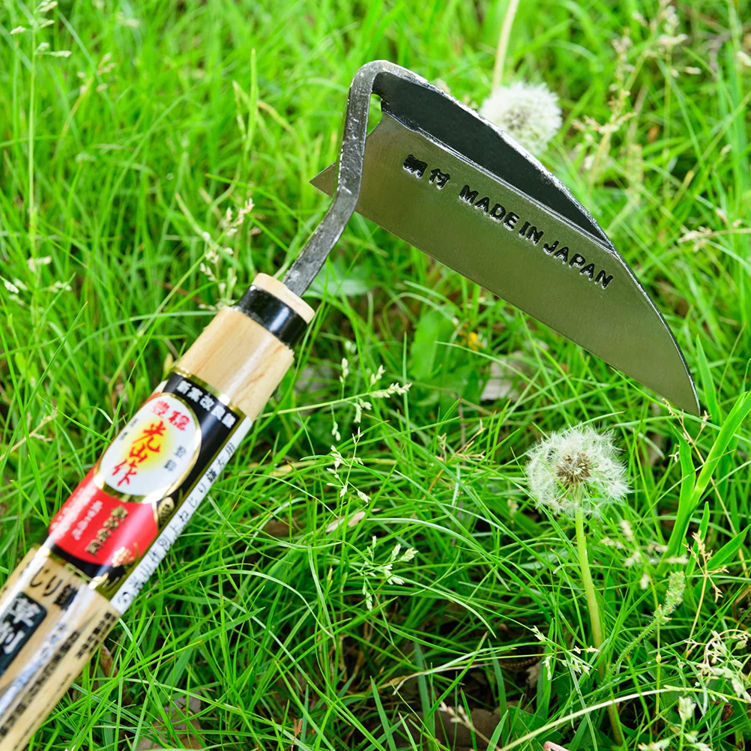 自在鉋 菊さ 豊稔光山作 Japanese Weeding Sickle Left Handed Very Sharp