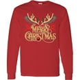 thumbnail image 3 of Inktastic Reindeer Christmas Long Sleeve T-Shirt, 3 of 5