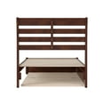 thumbnail image 4 of Emelie Twin XL Wood Platform Bed with Panel Footboard &  Trundle in Walnut, 4 of 5