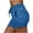 Blue, variant on Bzhegqhd Spring Summer Solid Color Pockets Yoga Drawstring Outwear Sports Shorts for Women