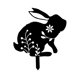 thumbnail image 5 of Conejo decorativo silueta estaca jardín Animal estatua silueta patrón Pascua Estilo A Sharpla estacas de conejo, 5 of 8