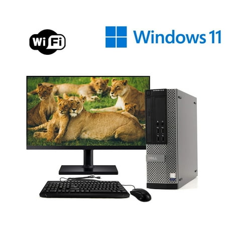 Dell OptiPlex 7010 Desktop Computer PC  3.20 GHz Intel i5 Quad Core Gen 3  16GB DDR3 RAM  2TB SATA Hard Drive  Windows 11 Professional 64bit with 19  LCD Monitor