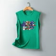 thumbnail image 4 of GaThRRgYP Tops for Women Trendy,Summer Tank Tops for Women 2025,Womens Tank Tops Independence Day Graphic Tank Tops Summer Loose Tanks Music Vacation Tank Green S, 4 of 4