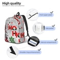 thumbnail image 5 of Balery Cute Santa Vintage Canvas Backpack for Men and Women - Large Capacity, Durable Travel Laptop Bag for School, Work, Hiking, and Outdoor Activities, 5 of 7