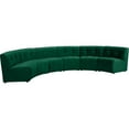 thumbnail image 3 of Meridian Furniture Sectionnel Modulaire 6 Pcs en Velours Vert Limitless, 3 of 9