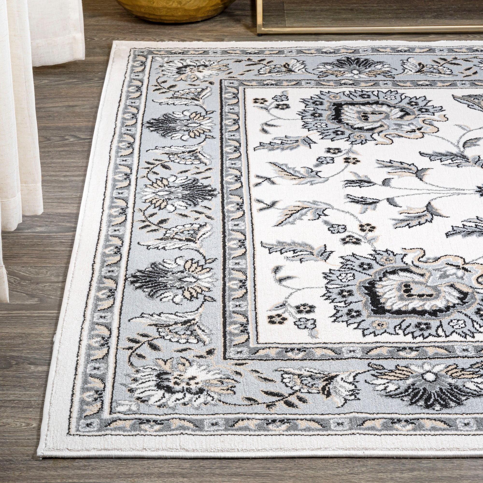 JONATHAN Y MODERN PERSIAN 8 x 10 Area Rug, Cherie French Cottage - Cream/Light Gray, MDP505F-8