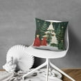 thumbnail image 5 of Green Xmas Trees Pine Farmhouse Throw Pillows Cover Square Square Cushion Covers 2 Pieces Fashion Throw Cushion Case for Indoor Home Bedroom, 5 of 7