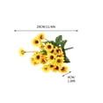 thumbnail image 3 of Girasol Simulado 1 pieza de margaritas de girasol artificiales,flores de imitación para decoración de pared,bodas,fiestas y decoración del hogar. Rkxzt, 3 of 9