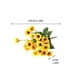 thumbnail image 3 of Decoración del hogar, decoración de habitaciones, decoración de paredes, flores artificiales, margaritas de girasol, simulación de girasoles., 3 of 9