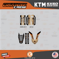 thumbnail image 4 of Kalair GFX Graphics Kit for Ktm 50SX MINI SX50 (2009-2015) Orange-crew Series, 4 of 5