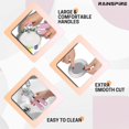 thumbnail image 4 of HUGFEGWE Can Opener Manual Handheld Strong Manual Can Opener Smooth Edge Cut, Can Opener Heavy Duty, Comfortable Soft Handle, Built-in Bottle Opener (Pink) AZ824-28554, 4 of 6