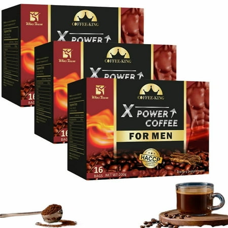 16/32/48pcs X Power Coffee For Men All Natural Ginseng Maca Relieve Stress Energy Sexual Desire