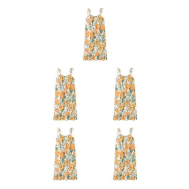 Sonducket Camisón de verano floral de algodón vestido de noche suelto sin mangas Casual ropa de dormir Sling para fiesta en casa ropa de dormir Type2 NO2