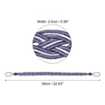 thumbnail image 2 of Uxcell 6Pack 58cm/23" Curtain Tiebacks Braided Drapery Holdback Holder, Purple/Silver, 2 of 6