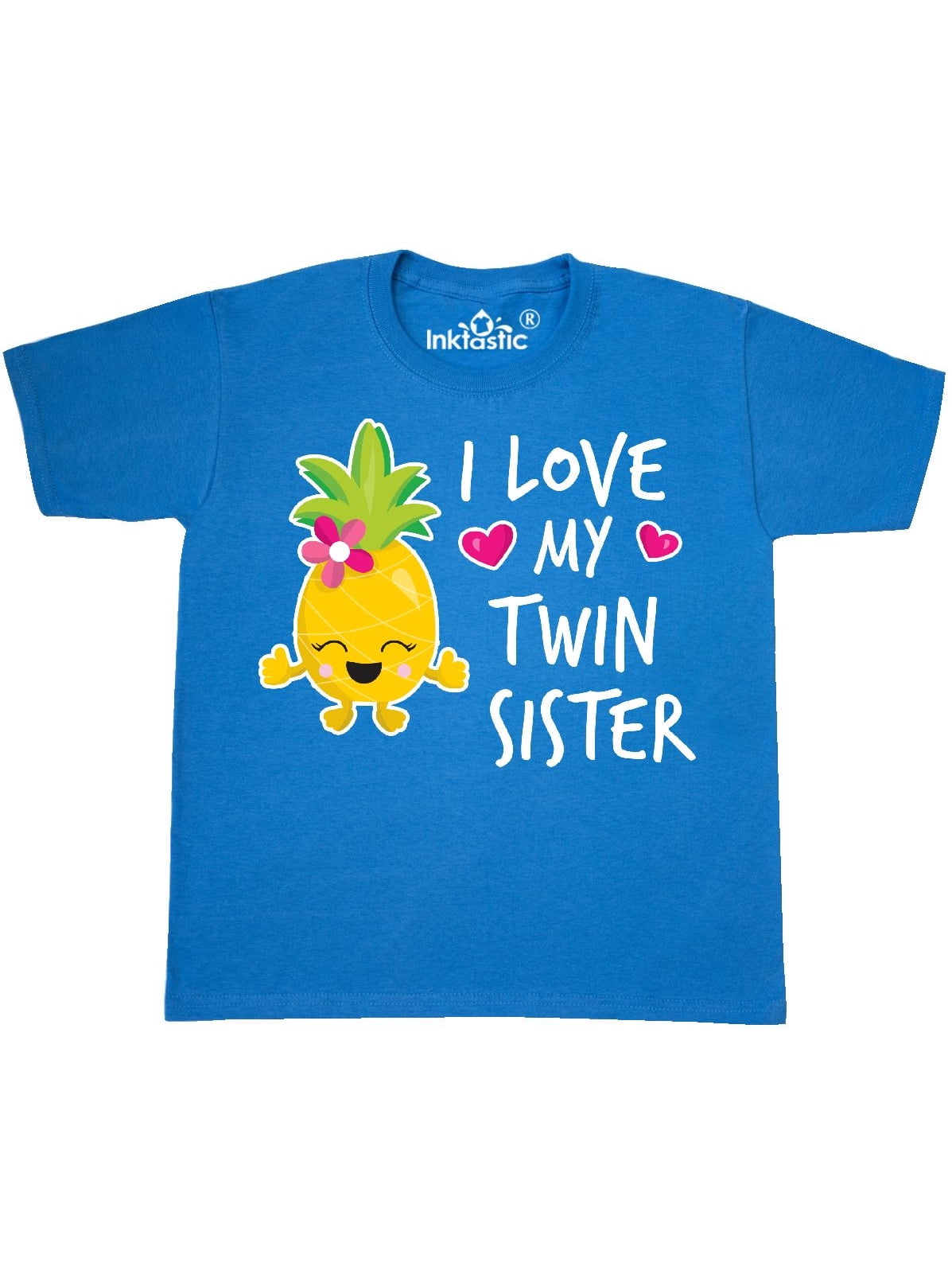 inktastic I Love My Twin Brother with Pineapple Toddler T-Shirt