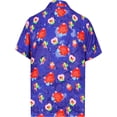 thumbnail image 4 of HAPPY BAY Men's Funky Beach Party Tropical Floral Shirts Short Sleeve Button Down Hawaiian Shirt for Men M Valentine Hearts, Blue, 4 of 6