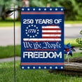 thumbnail image 3 of 250 Anniversary USA Flag, 3 Ply Durable Double Sided 250th USA Garden Flag- Fade Resistant Outdoor Decor for Garden & Porch, 12 x18 In Outdoor Banner Decorations, 3 of 6