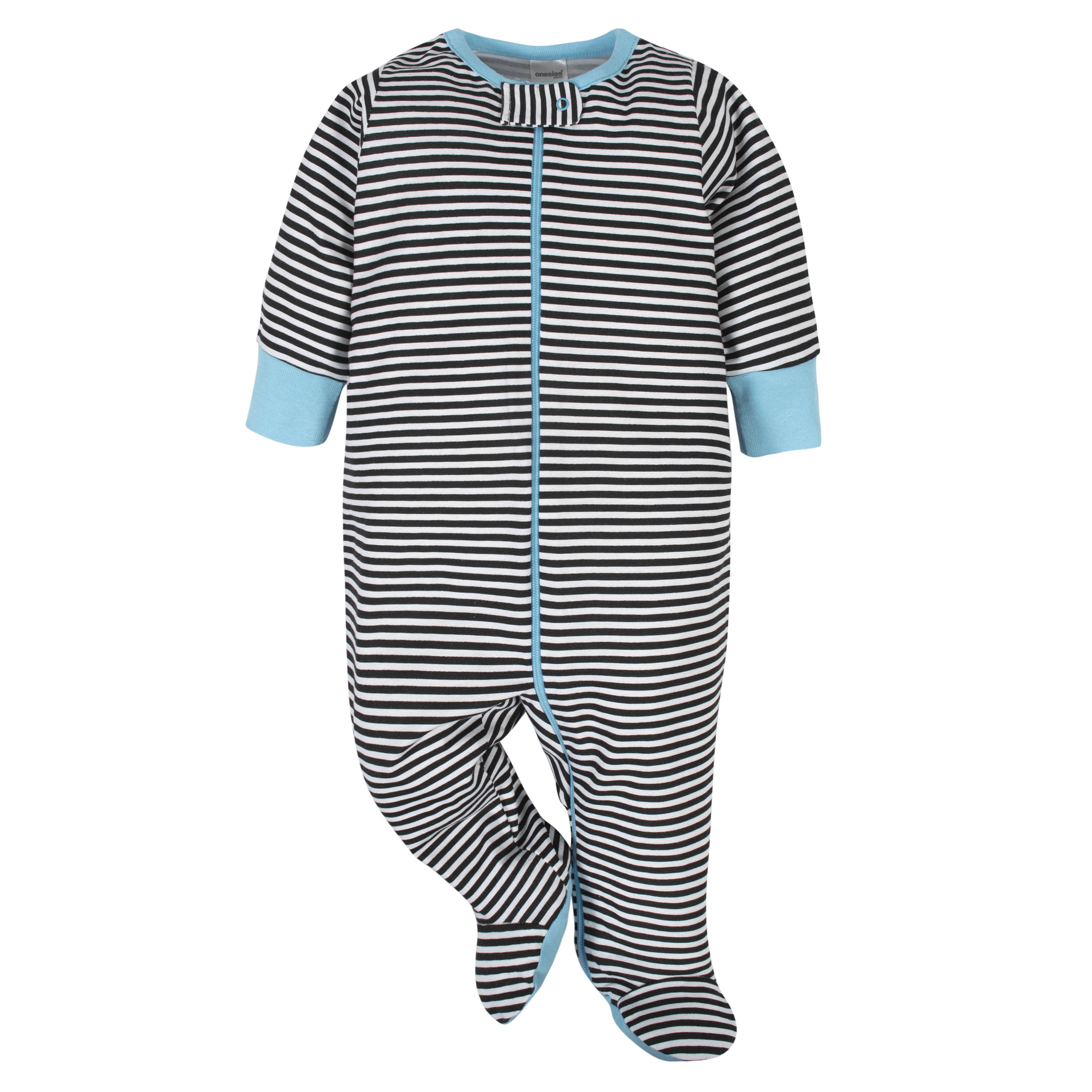 Onesies Brand Gender Neutral Sleep 'n Plays Footed Pajamas, 4-Pack, Sizes Newborn - 6/9 Months