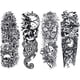 thumbnail image 1 of (Set QB-21-22-23-24) 4 Uds pegatinas tatuaje brazo reloj serie naturaleza muerta 170X480mm pegatinas tatuaje corporal, 1 of 9
