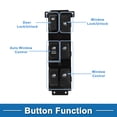 thumbnail image 3 of Interruptor de ventana eléctrica Unique Bargains No.935702B000S4 para el lado del conductor delantero izquierdo para Hyundai Santa Fe 2007-2011 Negro, 3 of 7