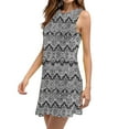 thumbnail image 3 of Patlollav Women Summer Dresses Casual Loose Printed Round Neck Sleeveless Vest Dress, 3 of 6