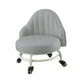 thumbnail image 2 of Taburete con ruedas para limpieza, asiento corto con ruedas para peluquería, salón y biblioteca. Gris claro, 2 of 9