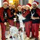 thumbnail image 2 of Pijamas navideños familiares 2021, ropa de dormir familiar a juego para Navidad, camiseta y pantalones para adultos y niños, ropa de dormir navideña familiar, 2 of 4