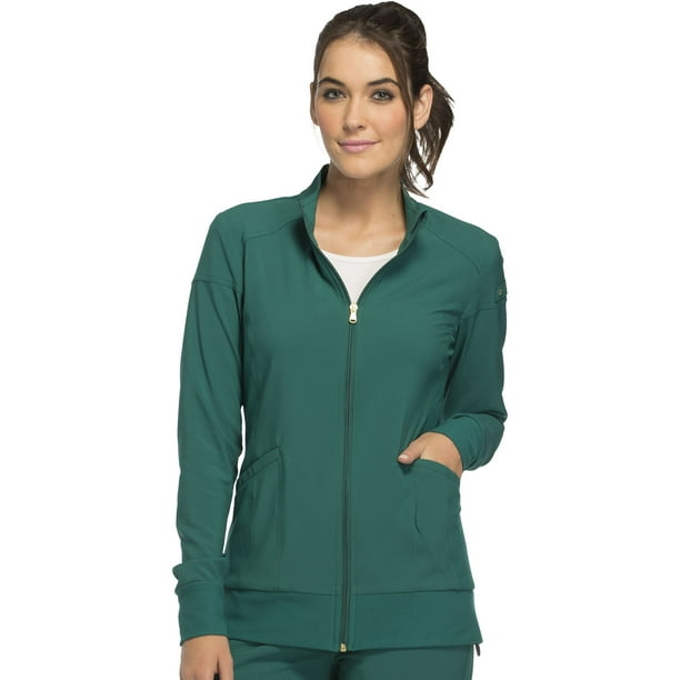 Cherokee Cherokee iFlex Scrubs Warm Up Jacket for Women Zip Front