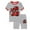 Dark Gray#9527, variant on BOOMNY Toddler Boys Loungewear Outfits Cartoon Graphic Short Sleeve Tshirts Shorts 2 Peice Sleepwear Set Cozy Lightweight Homewear