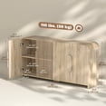 thumbnail image 3 of HOMCOM Buffet, Armoire Moderne de 62 Pouces avec Portes à Fermeture en Douceur, 3 of 10