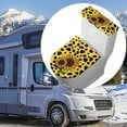 thumbnail image 6 of COEQINE Toilet Lid Cover and Toilet Tank Cover, Machine Washable Stretchable Breathable Toilet Cover 2 Pcs Set, Sunflower Yellow Leopard Print, 6 of 7