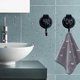 thumbnail image 3 of Rawiri Ganchos para batas de baño, paquete de 6 ganchos con ventosa negros, paquete de 6 ganchos de ducha con ventosa resistentes para ventana, vidrio, cocina, baño, reutilizables, sin perforaciones, 3 of 5