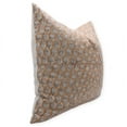 thumbnail image 3 of Fabdivine Block Print Throw Pillow Cover, 14x20 Inch Thick Linen Outdoor Cushion Cover, Floral Print Boho Design Camel Brown Pillow Cover for Sofa and Couch, 3 of 5