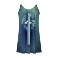 thumbnail image 5 of VEKDONE Robe Maxi à Imprimé Mode pour Femmes Été Aguichant à Dos Nu Hawaïenne de Plage Robe Décontractée Coupe Ample Évasée Robes d'Été Col Rond Robes Plissées Bleu Marine m, 5 of 5