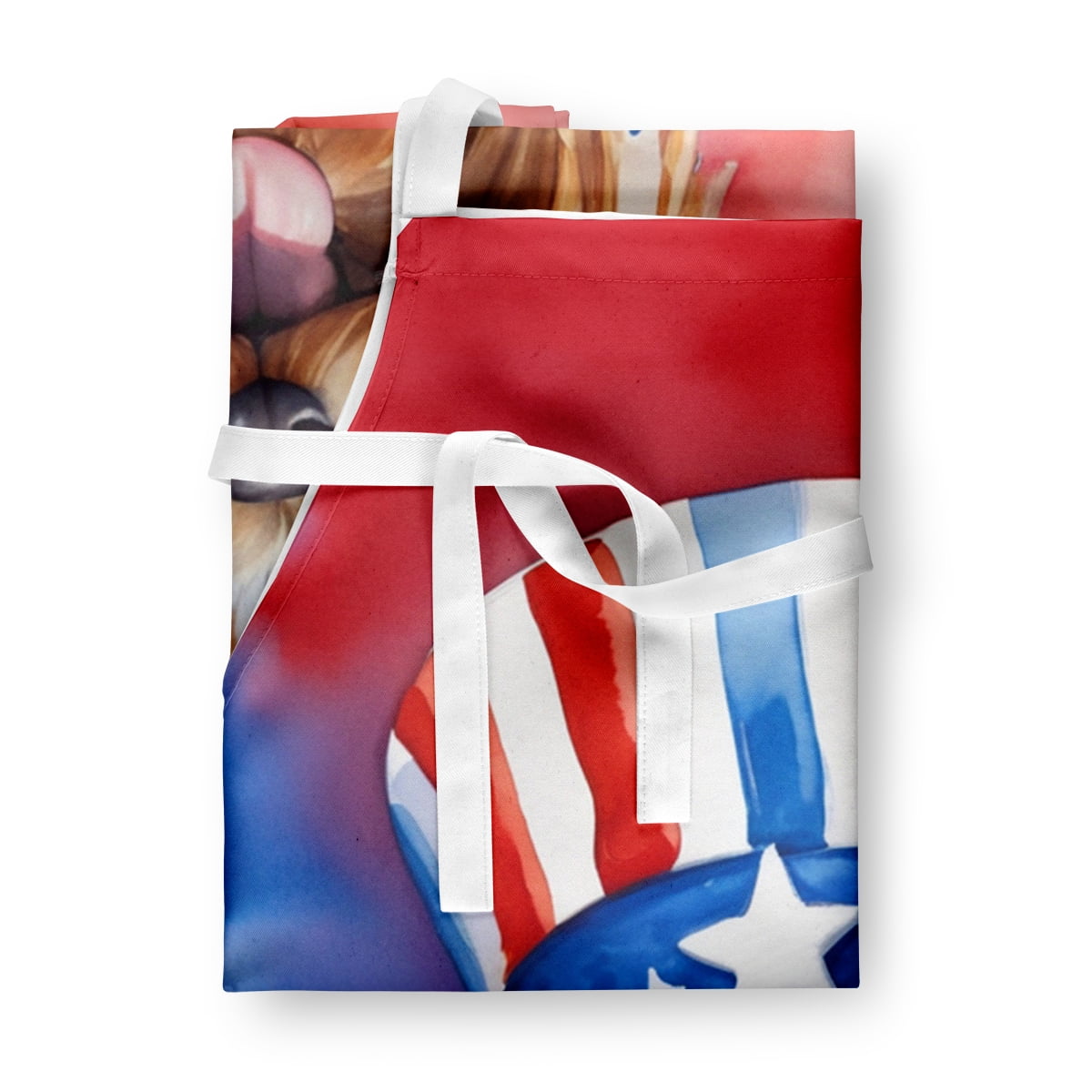 Yorkshire Terrier Patriotic American Apron 27 in x 30 in