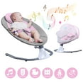 thumbnail image 6 of Electric Smart Baby Swing Seat for Infants with 12 Pre-Set Lullabies and 4 Speeds, Convenient Bluetooth Baby Swing Seat with Remote Control and Hanging Toys, , Pink, 6 of 9