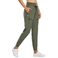 thumbnail image 1 of Pantalones de senderismo ligeros Joggers BALEAF para mujer UPF50+, color verde M, 1 of 7