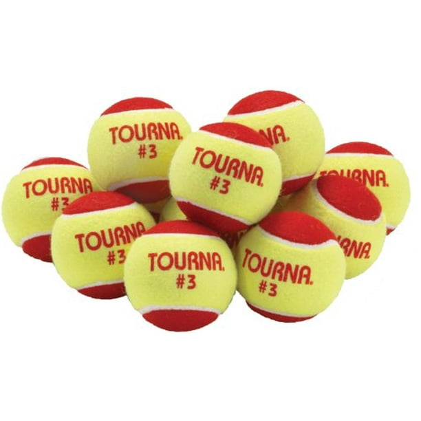Tourna Low Compression Quickstart Tennis Balls for 36Feet Court (Pack