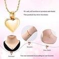 thumbnail image 6 of Small Heart Cremation Urn Necklace for Ashes Memorial Ash Pendant Keepsake Jewelry Memory Pendant for Women, 6 of 7