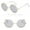 A 145, variant on Yeetfub Sunglasses for WomensVintage Circle Rimless Sunglasses for Men Women Men Vintage Retro Glasses Unisex Fashion Circle Frame Sunglasses Eyewear Running Sunglasses for Women Hippie Sunglasses