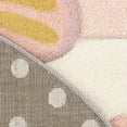 thumbnail image 4 of Paco Home Kids Rug for Nursery Butterflies and Flowers in Pink - 6'7" x 9'6" (6'x9'), 4 of 6