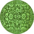 thumbnail image 1 of Ahgly Company Indoor Round Abstract Green Modern Area Rugs, 5' Round, 1 of 4