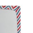 thumbnail image 2 of Ambesonne Retro Fitted Sheet, Pastel Zig Zag Pattern, Twin XL Size, Pale Blue Red and White, 2 of 2