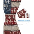 thumbnail image 3 of Coastal American Flag Blackout Door Curtains for French, Glass,Front, Back, Patio Door, Starfish Vintage USA Flag Thermal Insulated Rod Pocket Window Curtain Drapes With Tiebacks 25"x40", 3 of 5